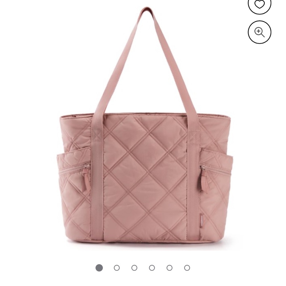 Pink Quilted Tote Bag